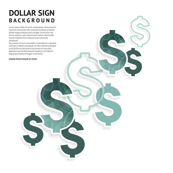 Dollar signs design. American currency signs on white background. Vector. — Stock Vector