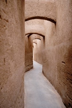 İran Yazd 'da sapkın bir sokak