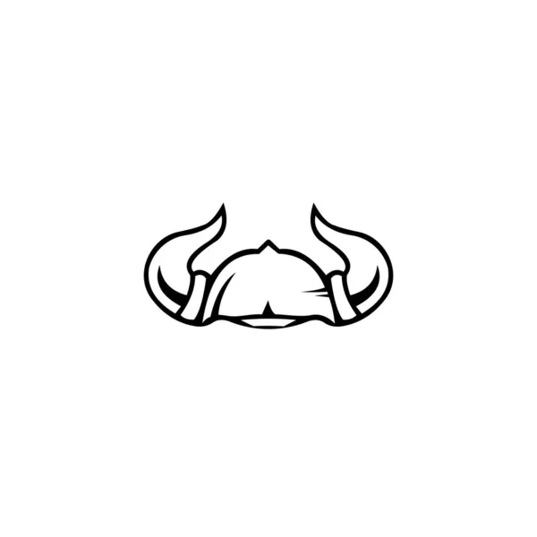 Viking Logo Template Viking Helmet Horns Good Masculine Business Transportation — Stock Vector