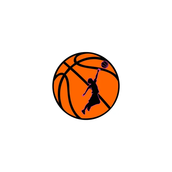 Vecteur Image Basketball Professionnel Avec Des Joueurs Basket Ball Nettoyer — Image vectorielle