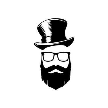 Hippi modası ve yaşam tarzı, beyaz arka planda Vektör çizimi. Vektör illüstrasyonu 10