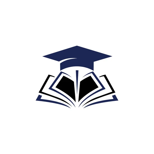 Onderwijs Logo Graduatie Cap Onderwijs Vector Icoon Universiteit Logo Template — Stockvector