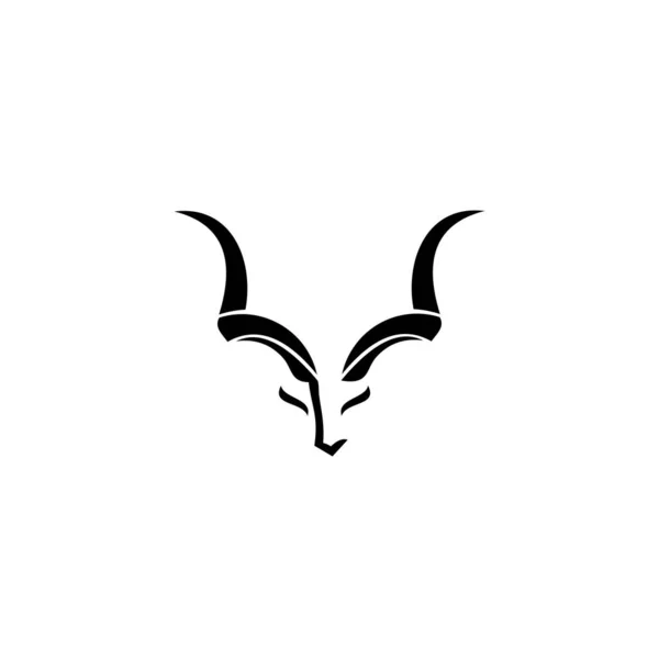 Diseño Del Logotipo Deer Head Aislado Sobre Fondo Blanco — Archivo Imágenes Vectoriales