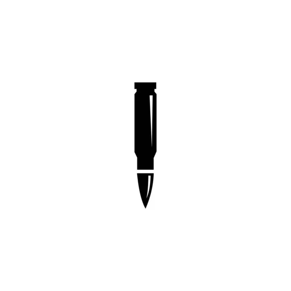 Bullet Icon Logotipo Vetor Isolado Branco —  Vetores de Stock