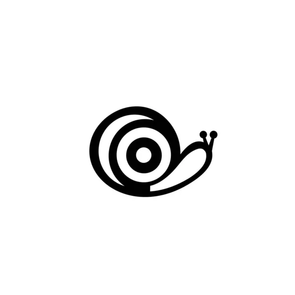 Schneckensymbol Isoliert Auf Weißem Hintergrund Odern Schnecken Logo Mit Farbverlauf — Stockvektor