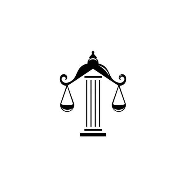 Λογότυπο Του Νόμου Της Δικαιοσύνης Δικηγόρος Στο Λογότυπο Του Νόμου — Διανυσματικό Αρχείο