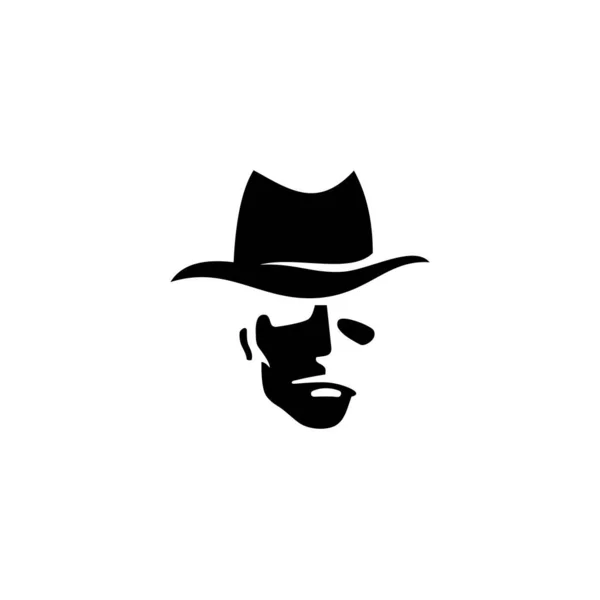 Vector Espía Ilustración Plana Aislada Detective Icono Aislado Sobre Fondo — Vector de stock