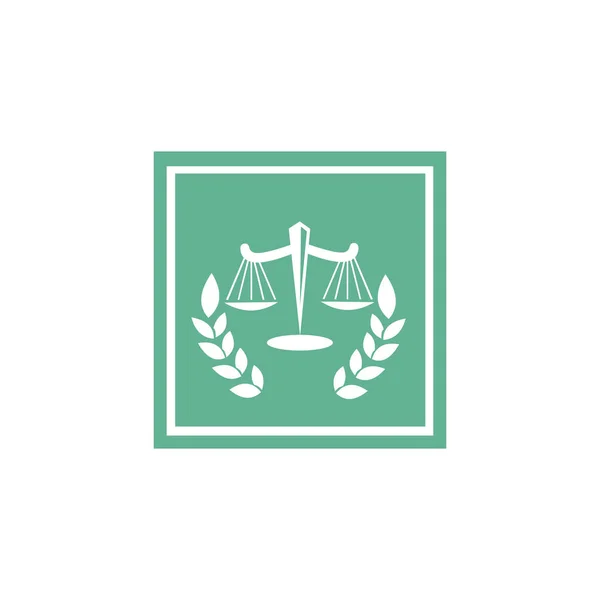 Λογότυπο Του Νόμου Της Δικαιοσύνης Δικηγόρος Στο Λογότυπο Του Νόμου — Διανυσματικό Αρχείο