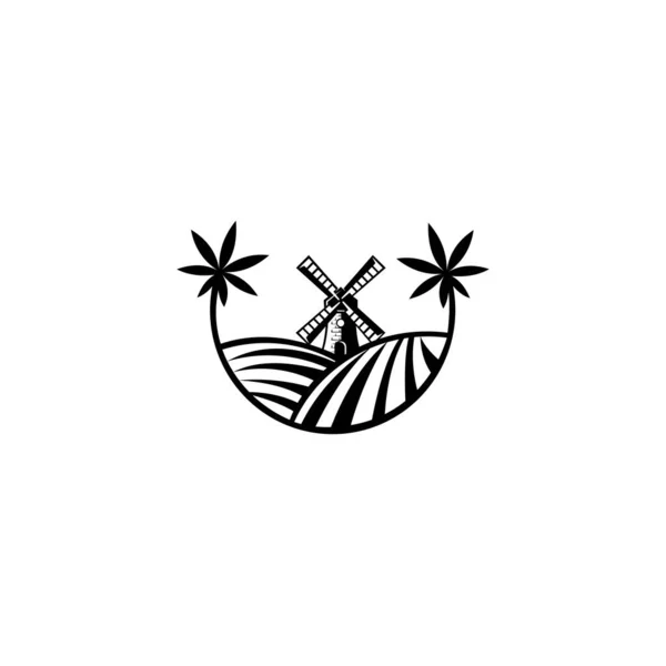 Projekt Szablonu Logo Cukierni Logo Koncepcji Farm House Izolowane Białym — Wektor stockowy