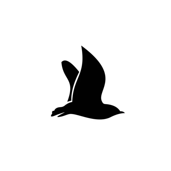 Kuş Logosu Kuş Ticareti Logo Şablonu Beyaz Arkaplanda Amblem Tasarımı — Stok Vektör