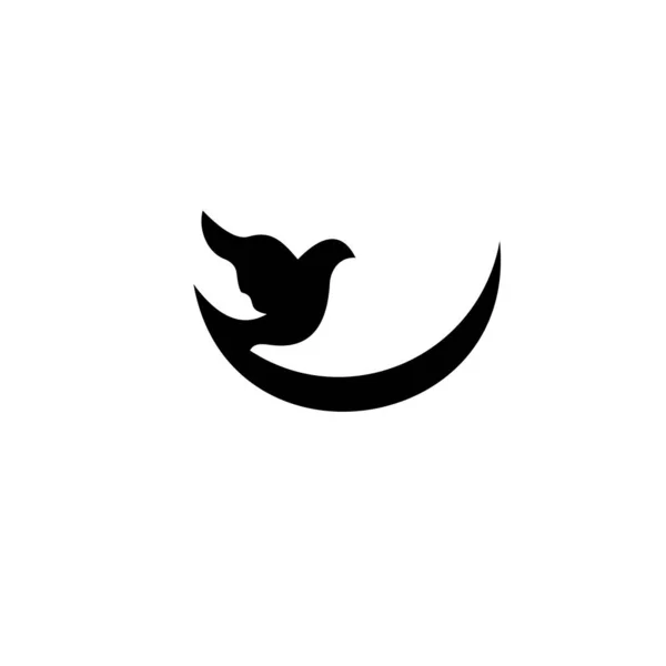 Fågellogotyp Bird Business Logo Mall Emblem Design Vit Bakgrund — Stock vektor