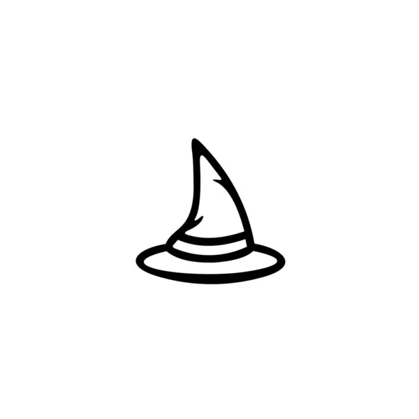 女巫帽传送器的轮廓 图标向量动画Hallobetween — 图库矢量图片