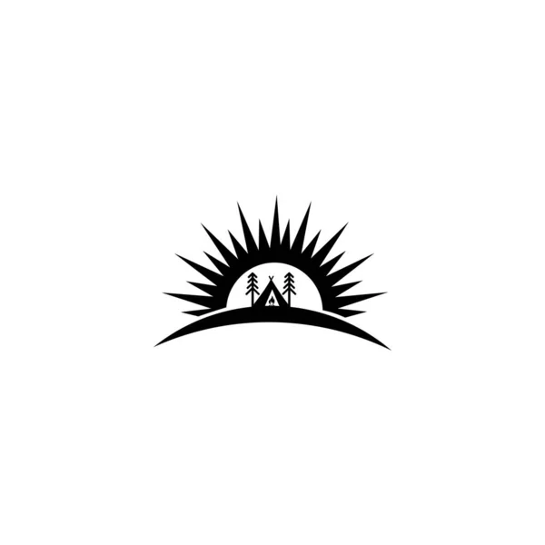 Logo Koncepcji Farm House Izolowane Białym Tle — Wektor stockowy