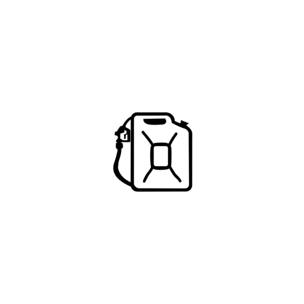 Une Cartouche Huile Symbole Réservoir Huile Panneau Carburant Symbole Essence — Image vectorielle