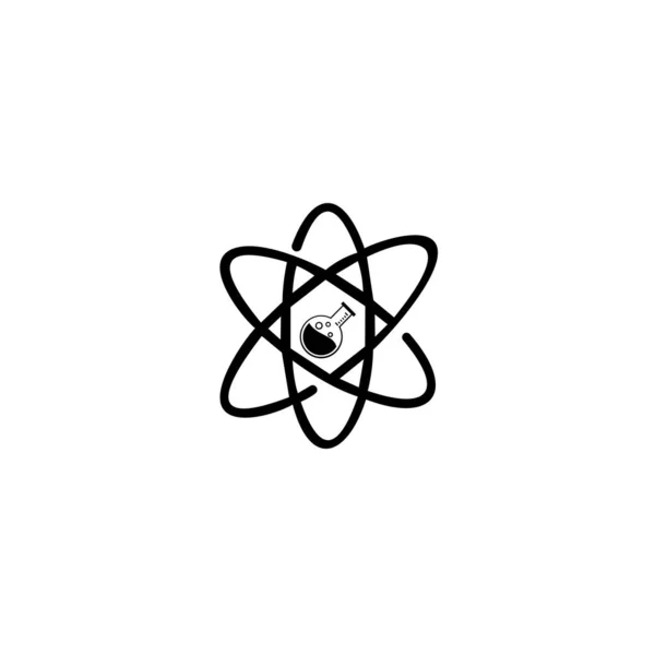 Шаблон Логотипа Научной Лаборатории Исследование Лаборатория Колба Трубка Иконка Шаблон — стоковый вектор