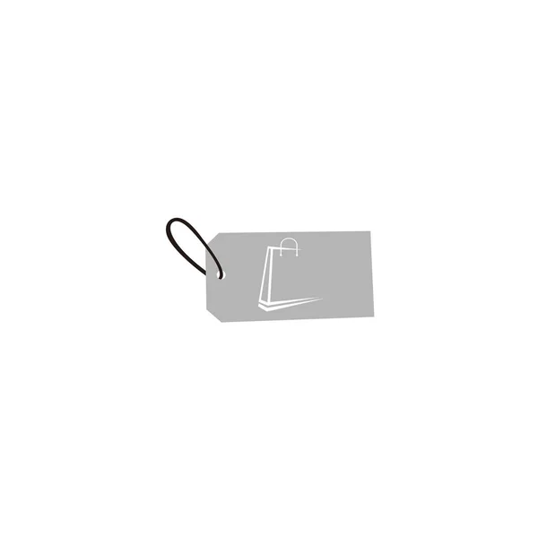 Покупка Покупка Покупка Сумки Квартира Значок Эмблема Дизайн Белом Фоне — стоковый вектор