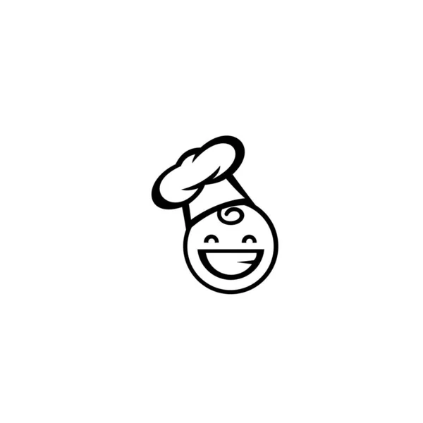 Chef Cappello Cucina Logo Vettoriale Icona Simbolo Menu Design Ristorante — Vettoriale Stock