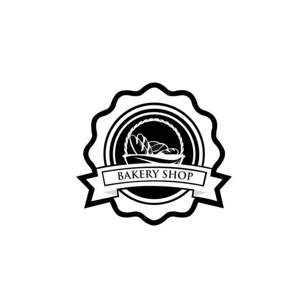 Logo Piekarni Najwyższej Jakości Idealny Menu Kart Blogów Banerów Ulotek — Wektor stockowy