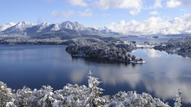 Kış sayısı, Tur devrede San Carlos de Bariloche, Patagonia, Arjantin, Güney Amrica. 