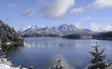 Kış sayısı, Tur devrede San Carlos de Bariloche, Patagonia, Arjantin, Güney Amrica. 