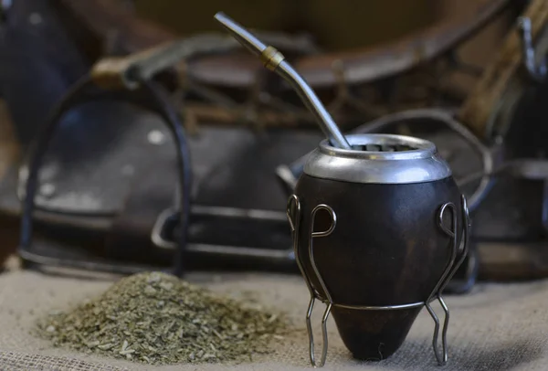 Argentine Mate Национальный Напиток Гаучо — стоковое фото