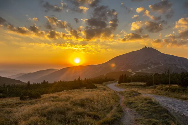 Снецка, найвища гора Гігантських гір, Чеська Республіка. — стокове фото