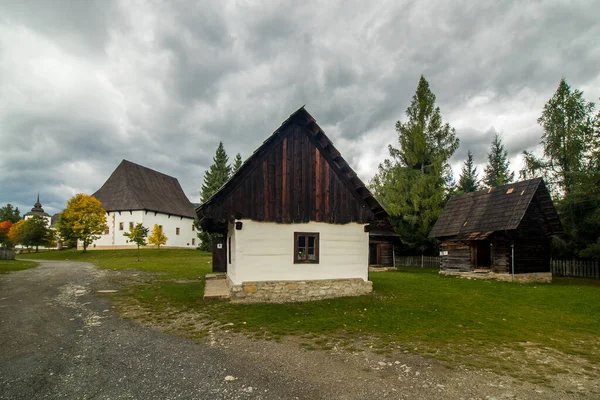 Pribylina, Slovakya, Avrupa 'daki eski geleneksel kırsal mimari