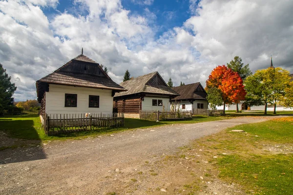 Old Traditional Rural Architecture Village Pribylina Slovakia Europe — Stock Photo, Image