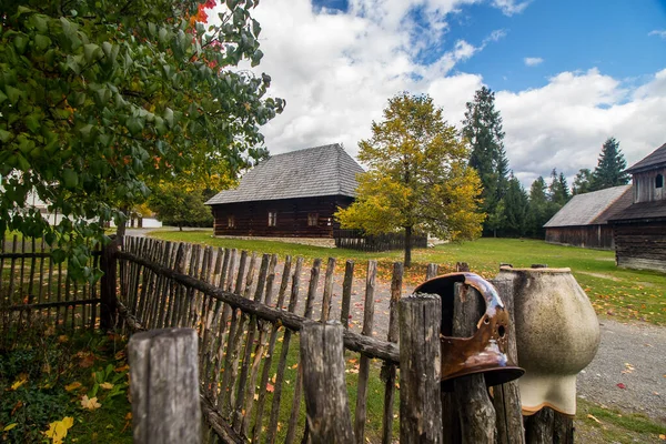 Old Traditional Rural Architecture Village Pribylina Slovakia Europe — Stock Photo, Image