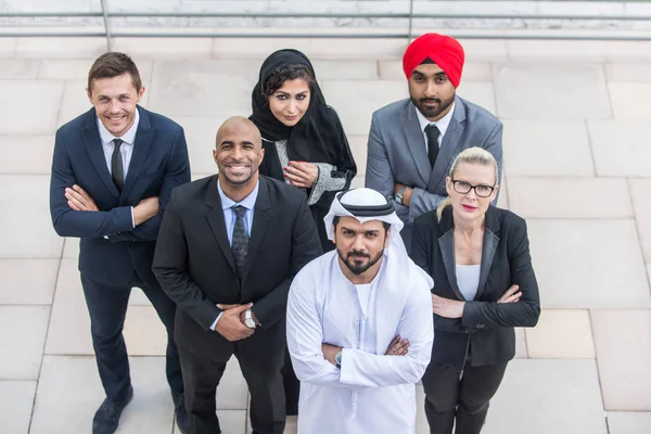 Reunión Empresarios Multiculturales Hablar Negocios Reunión Del Equipo Negocios Multirraciales — Foto de Stock