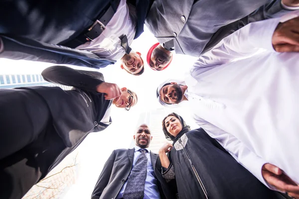 Reunión Empresarios Multiculturales Hablar Negocios Reunión Del Equipo Negocios Multirraciales — Foto de Stock