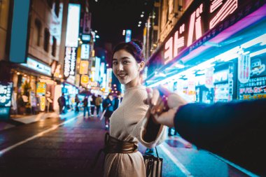 Tokyo'da güzel mutlu çift