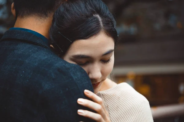 Bella Coppia Felice Incontri Tokyo — Foto Stock