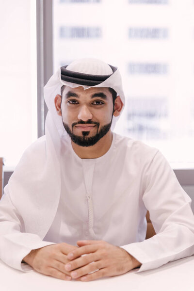 Arabian businessman portrait in a office
