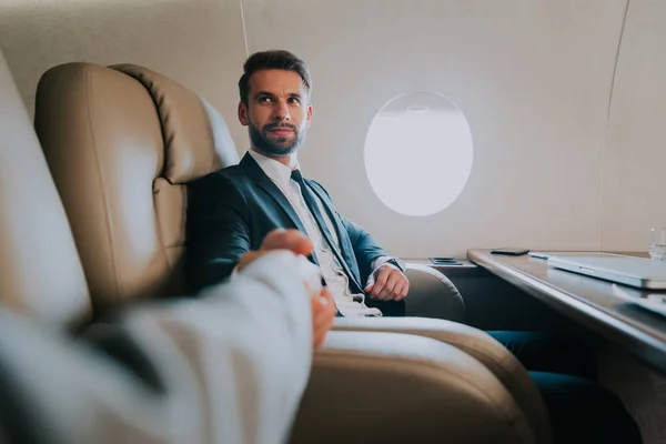 Business Team Private Jet — Stock Photo, Image