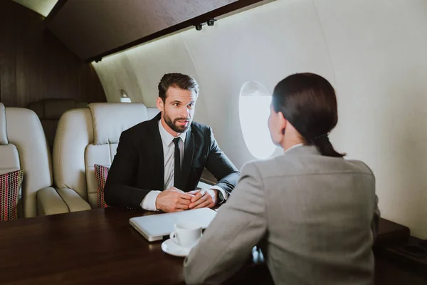 Business Team Private Jet — Stock Photo, Image