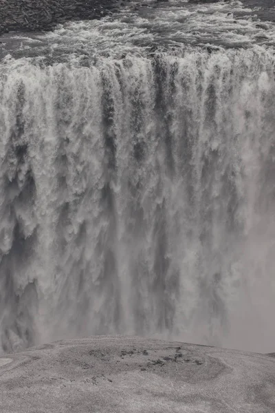 Dettifoss Vattenfall Norra Delen Island — Stockfoto