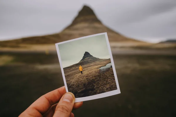 Izlandi Zöld Dombok Panorámaképek — Stock Fotó