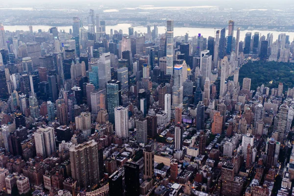 Aerial Drone View New York City — Stock Photo, Image