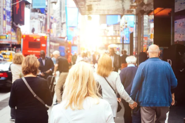 Mass People Walking New Rork City Concept Urban Life — Stock Photo, Image