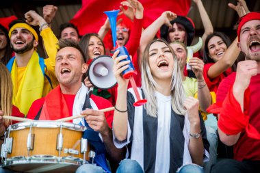 Futbol taraftarları Stadyumu'nda - eğleniyor ve futbolda arıyorum futbol taraftarları maç