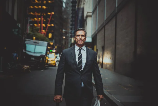 Homme Affaires Prospère New York Portraits Style Vie — Photo