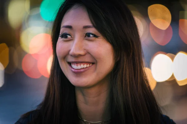 Portrait Japanese Girl Tokyo Streets — Stock Photo, Image