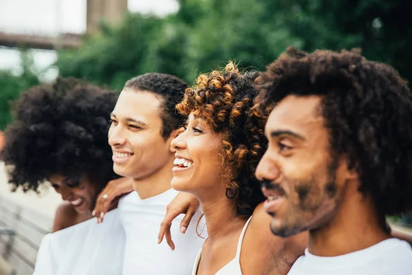 Gruppo Amici Che Passano Del Tempo Insieme New York — Foto Stock