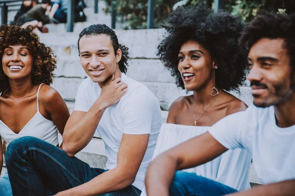 Group Friends Spending Time Togeher New York City — Stock Photo, Image