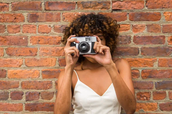 Groep Afroamerican Vrienden Bonding Manhattan New York Jonge Volwassenen Plezier — Stockfoto