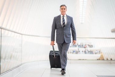 Üst düzey şirket yöneticisi ile zarif uygun açık havada - New York işadamı