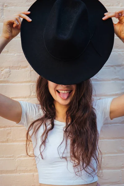 Mulher bonita em Nova York — Fotografia de Stock