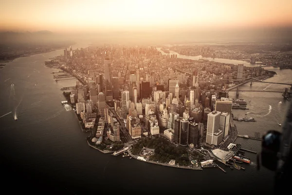 Cidade de Nova York de passeio de helicóptero — Fotografia de Stock