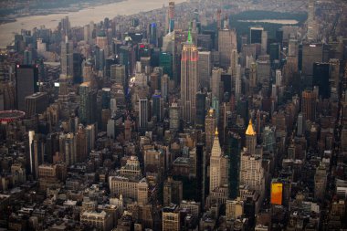 Helikopter turunda New York şehri